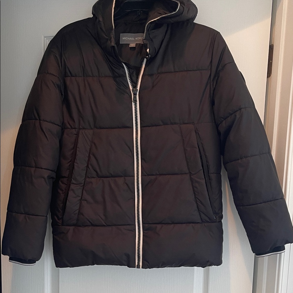 Michael Kors Quilted Black Jacket - Boys 14/16